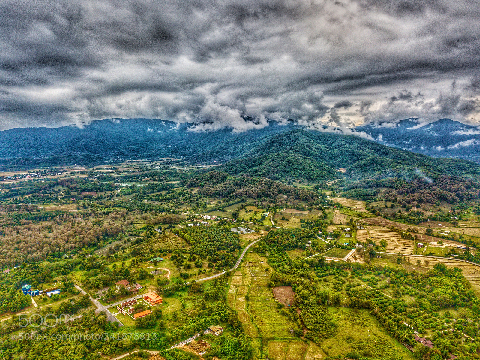 DJI FC220 sample photo. Chiang rai countryside photography