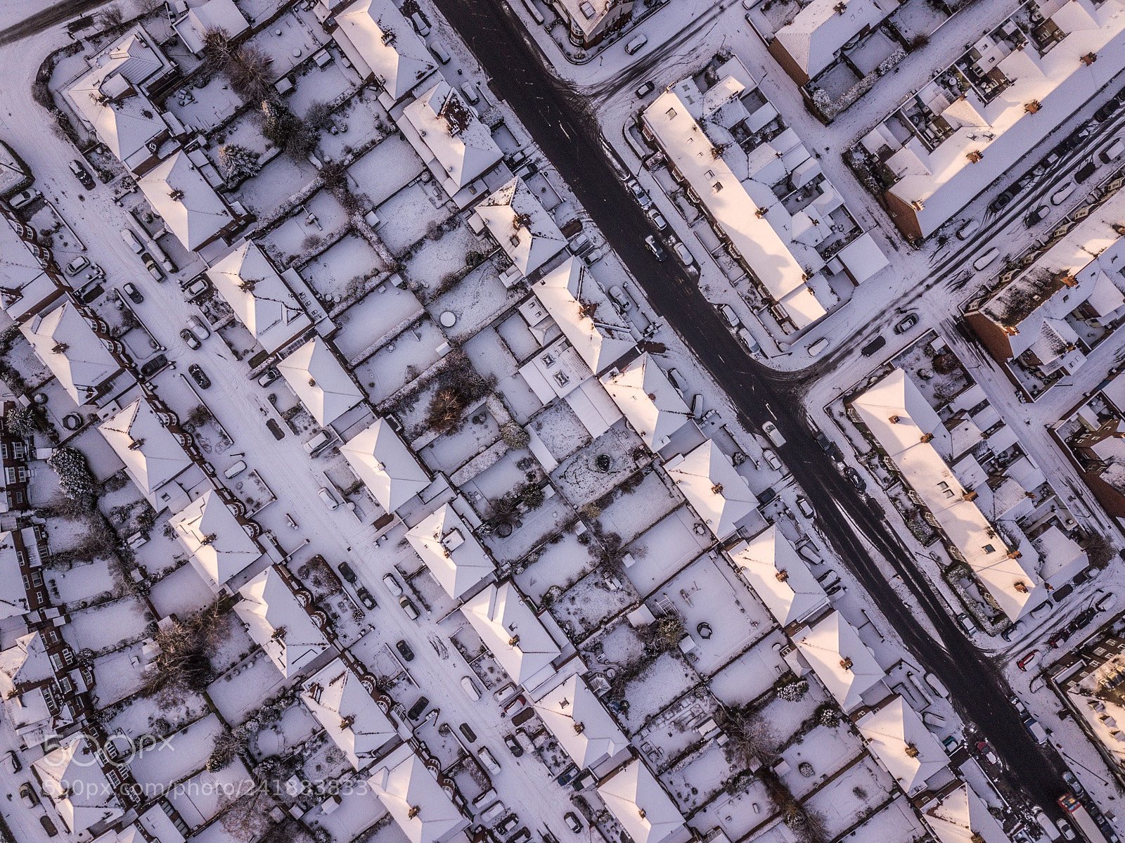 DJI FC220 sample photo. Vertical shot of snowy photography