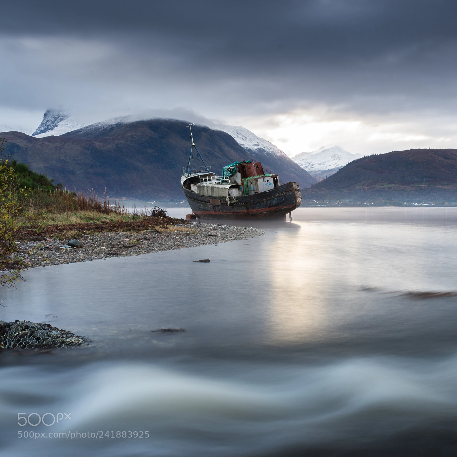 Nikon D7200 sample photo. Shipwreck at corpach photography