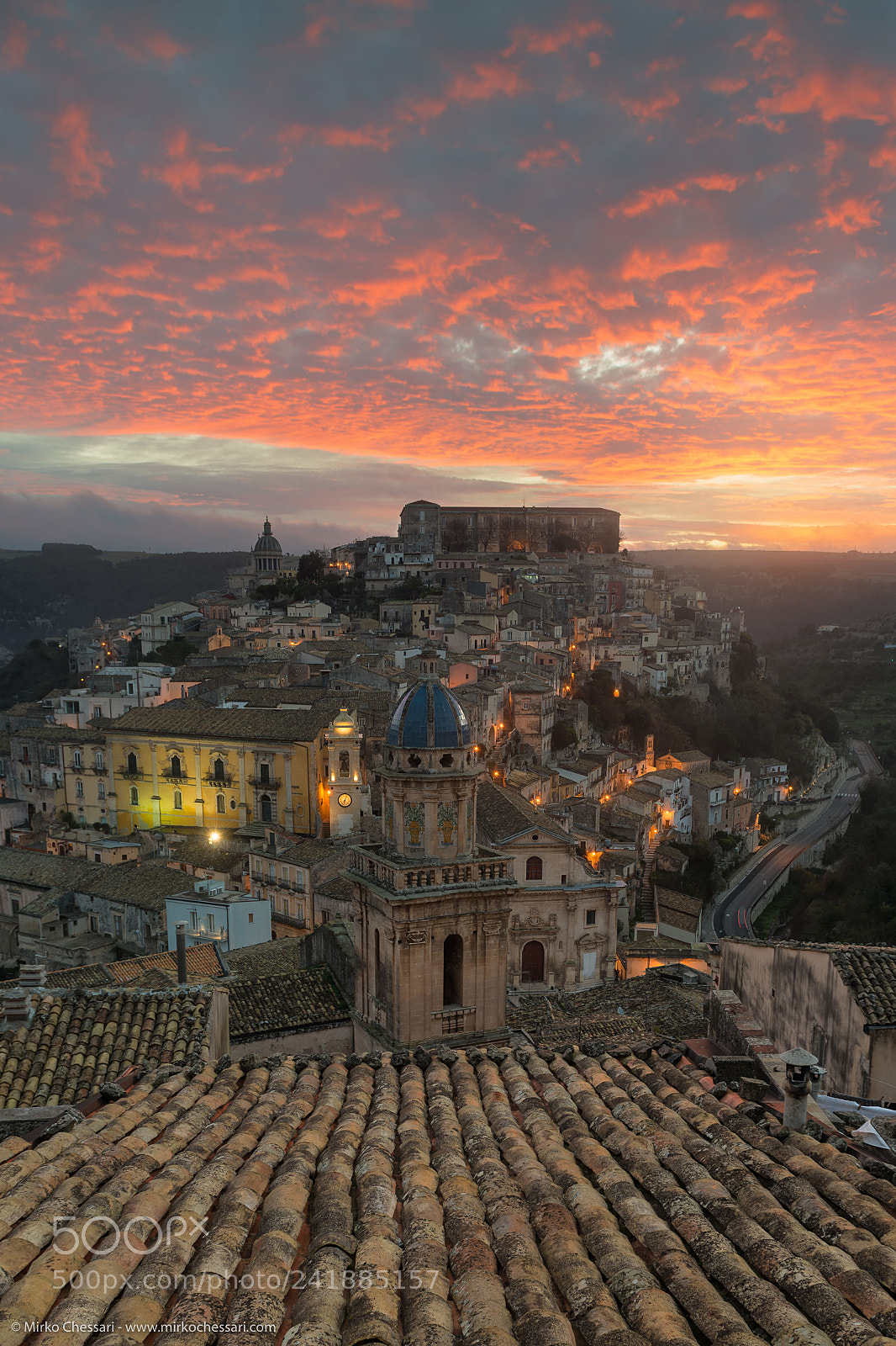 Nikon D800 sample photo. Alba su ragusa ibla photography