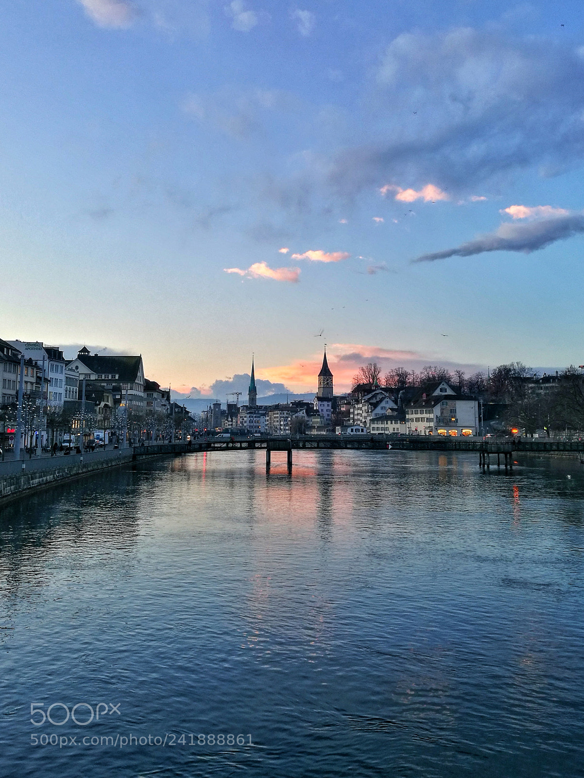 HUAWEI P9 Plus sample photo. Zurich sunrise photography