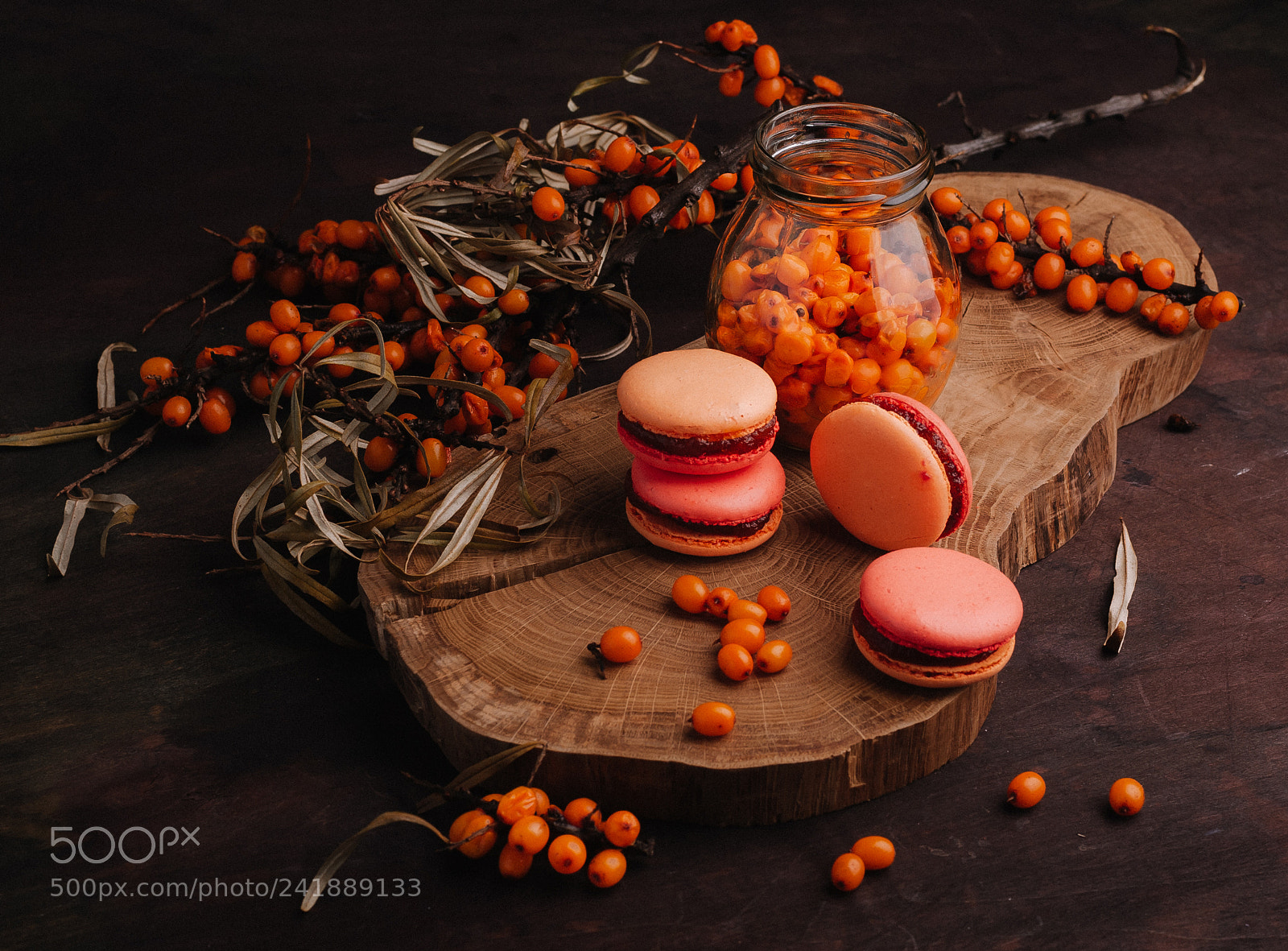 Nikon D200 sample photo. Macarons with sea buckthorn photography