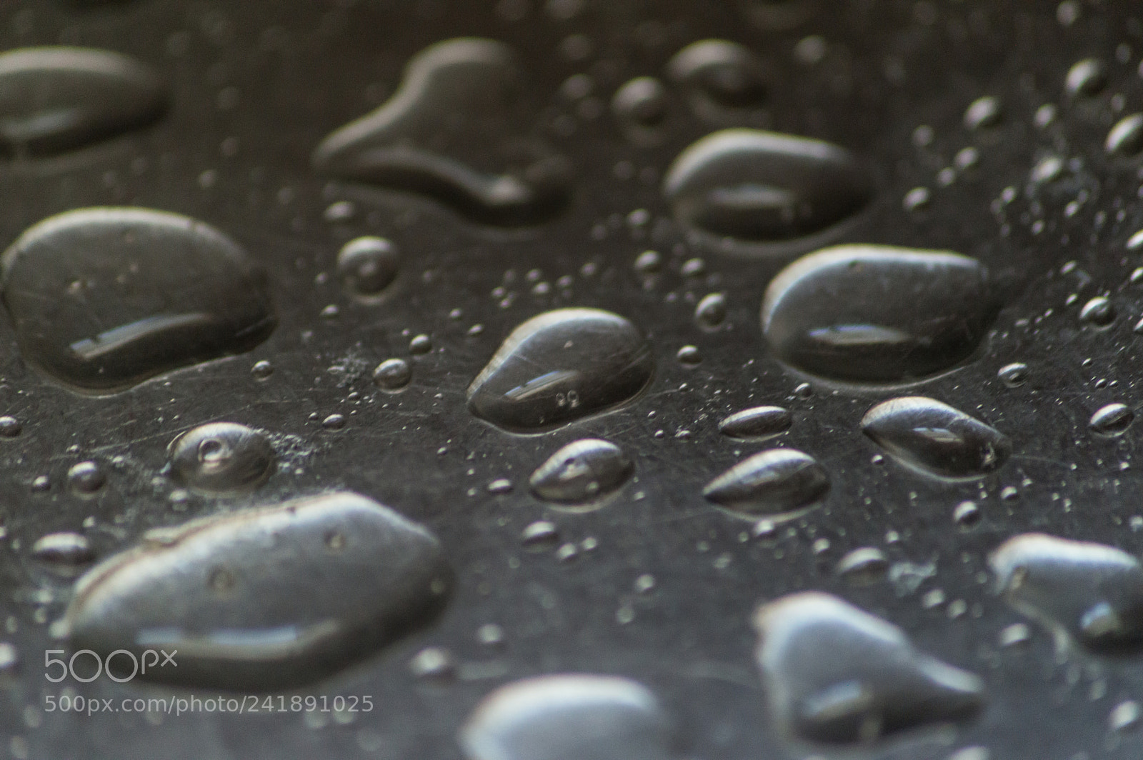 Nikon D3200 sample photo. Water drops on stainless photography