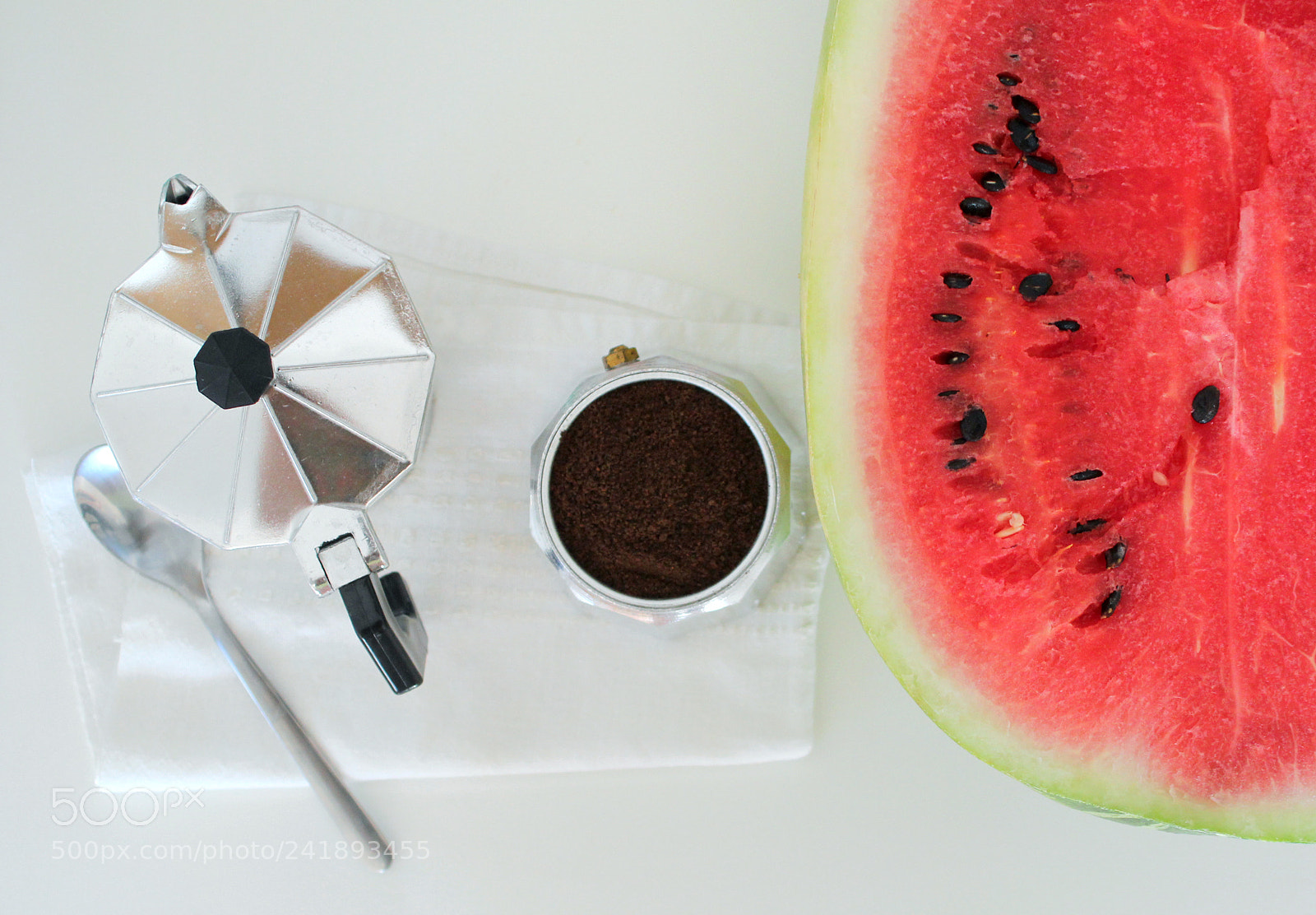 Canon EOS 550D (EOS Rebel T2i / EOS Kiss X4) sample photo. Watermelon morning and coffee photography