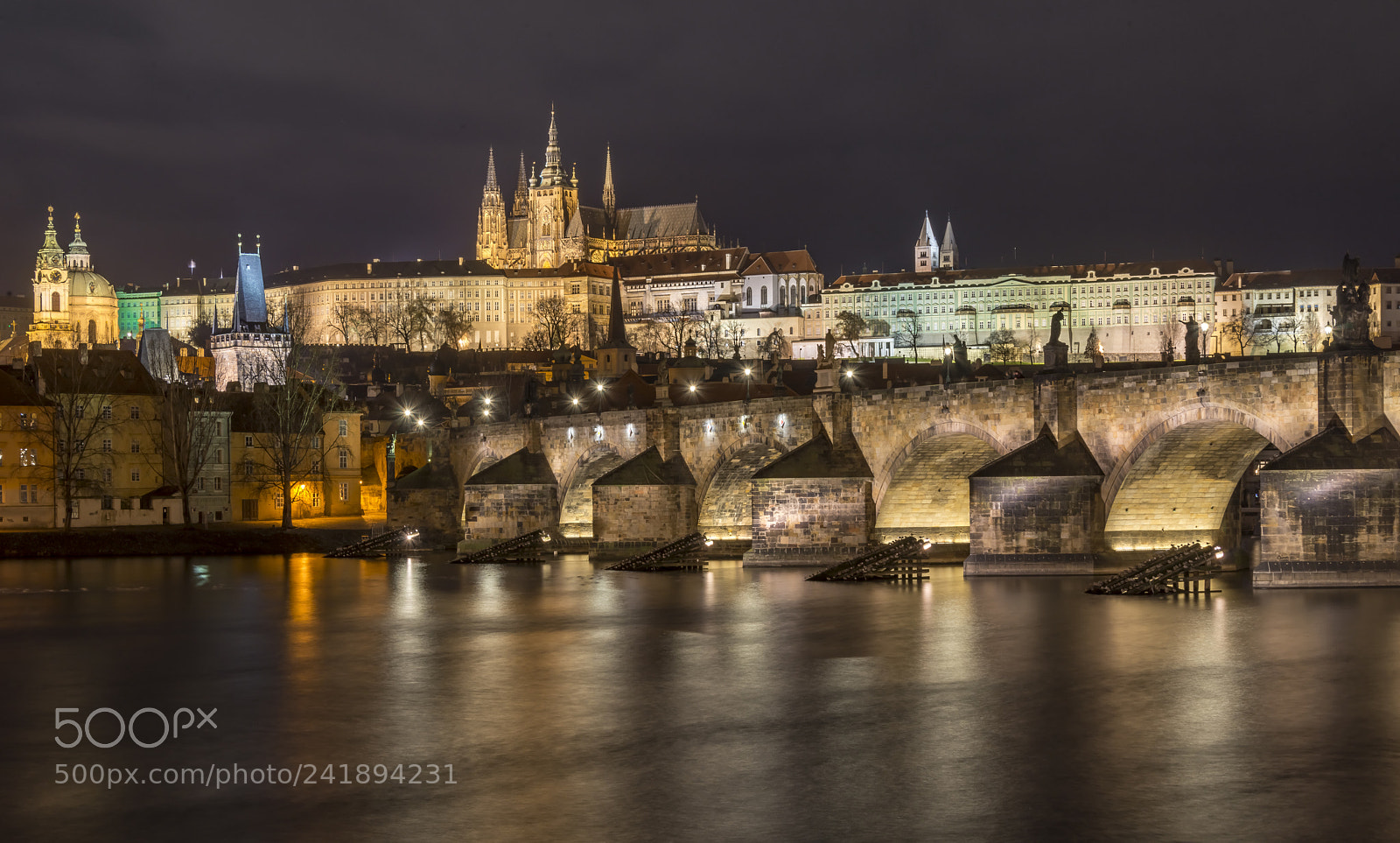 Nikon D800E sample photo. Prague at night photography