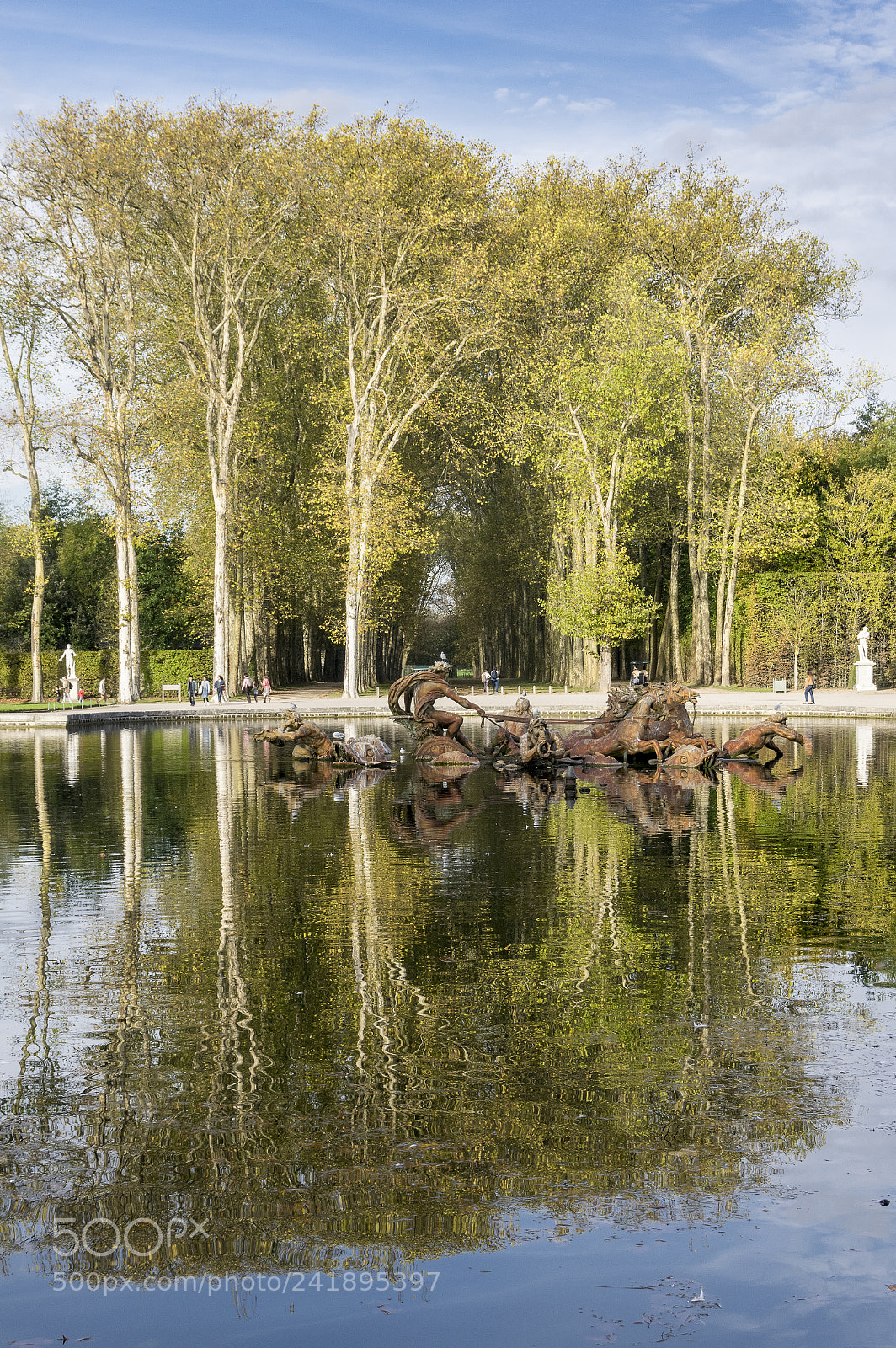 Pentax K-3 sample photo. Fountain in versaille garden photography
