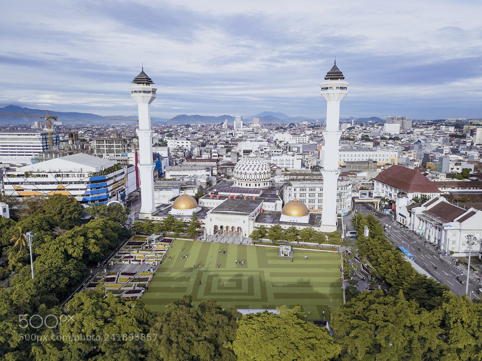 DJI FC220 sample photo. Grand mosque of bandung photography