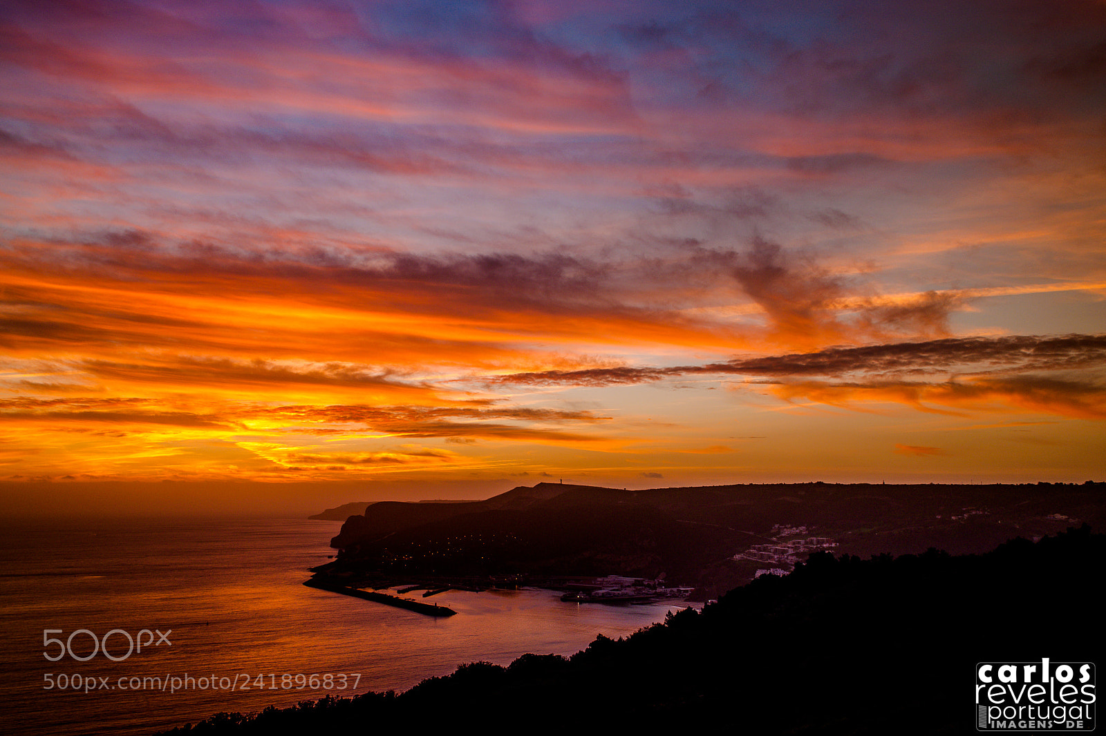 Nikon D5000 sample photo. Pôr-do-sol sobre sesimbra photography