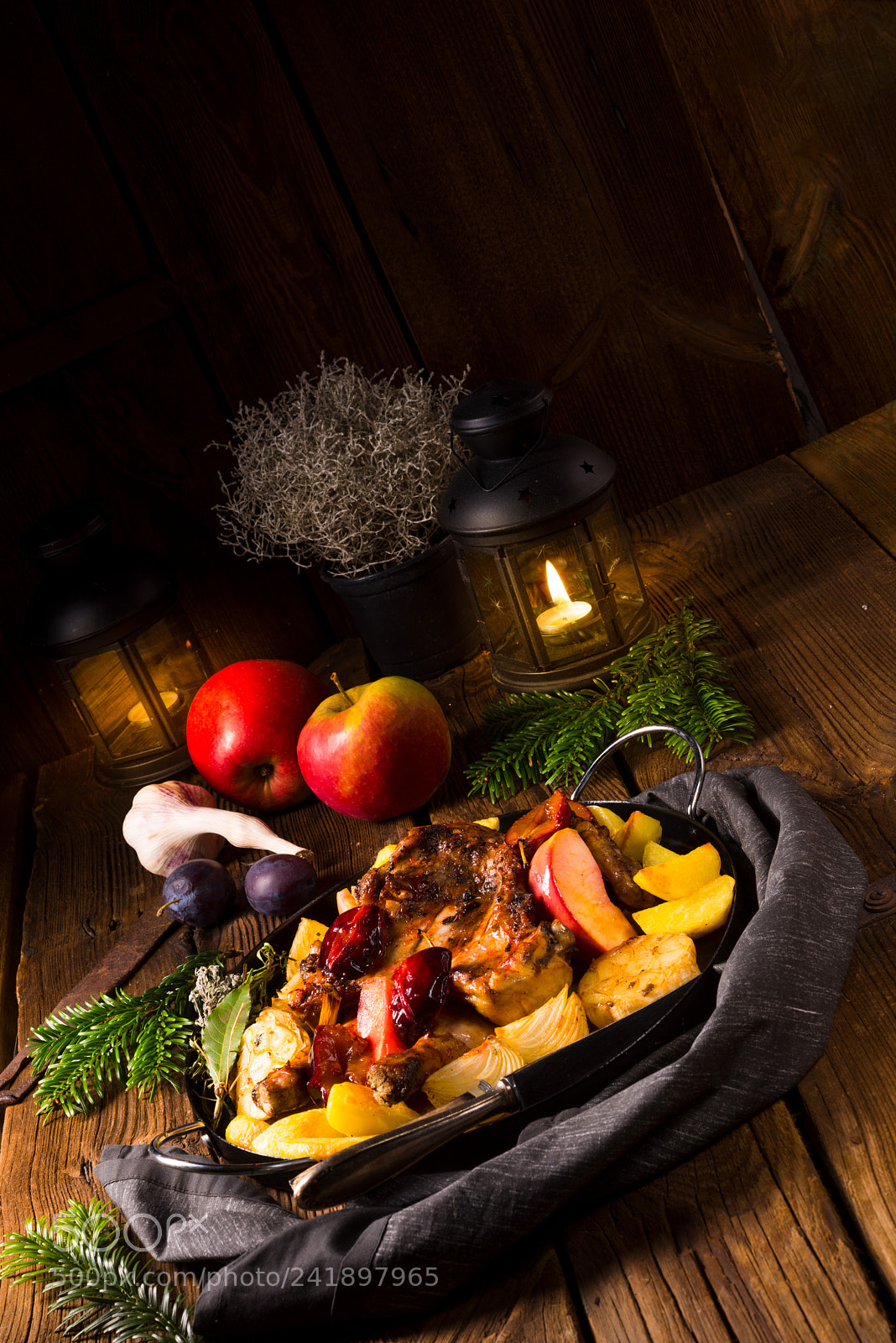 Nikon D810 sample photo. Chicken pieces with fruit photography