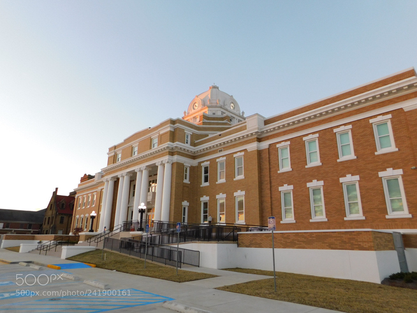 Nikon Coolpix B500 sample photo. Courthouse at sunset photography
