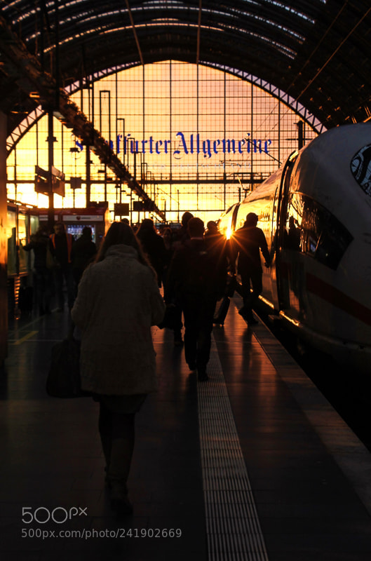 Canon EOS 60D sample photo. Bahnhof photography