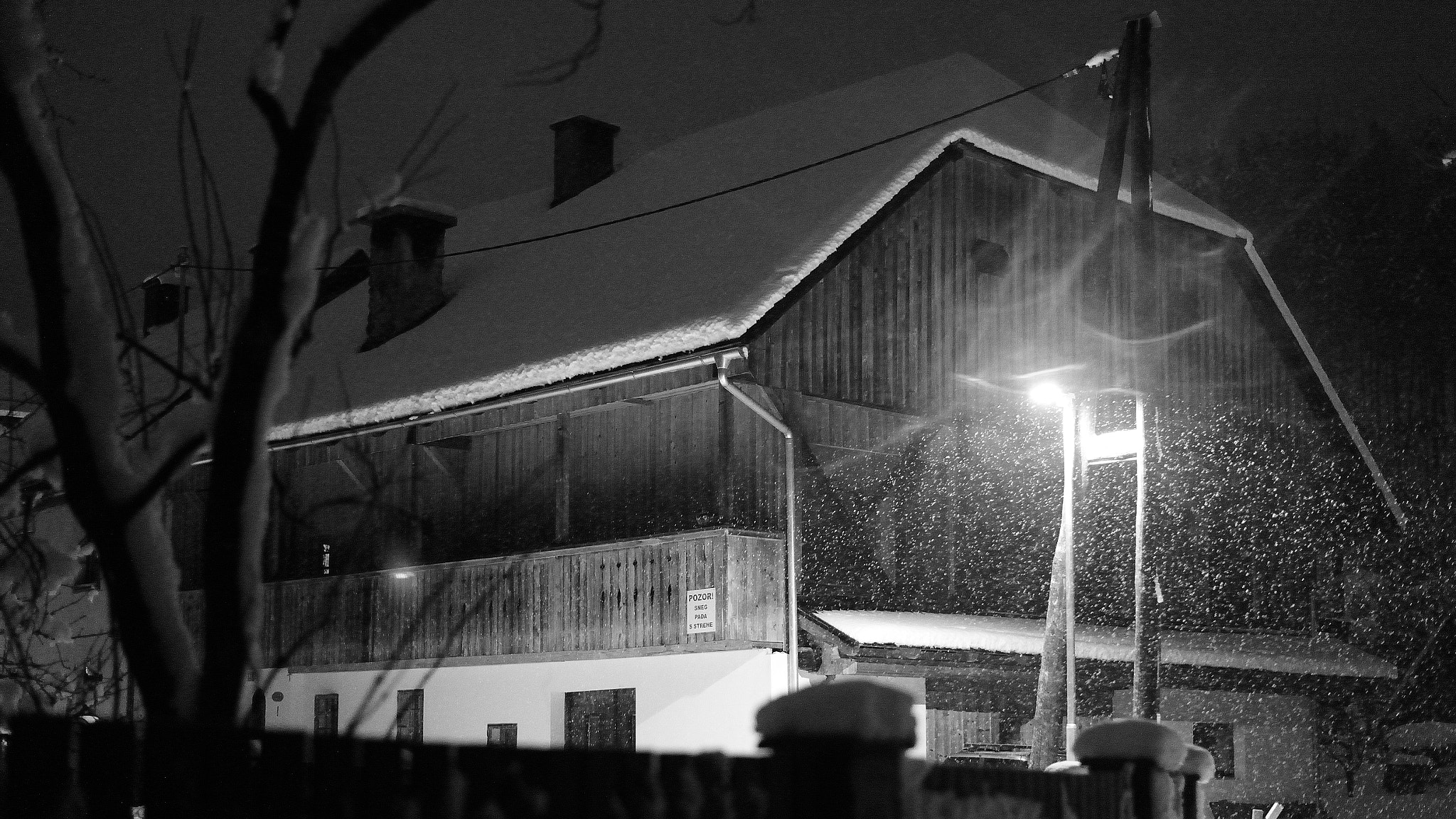 Nikon Df sample photo. Rateče#snowyevening photography
