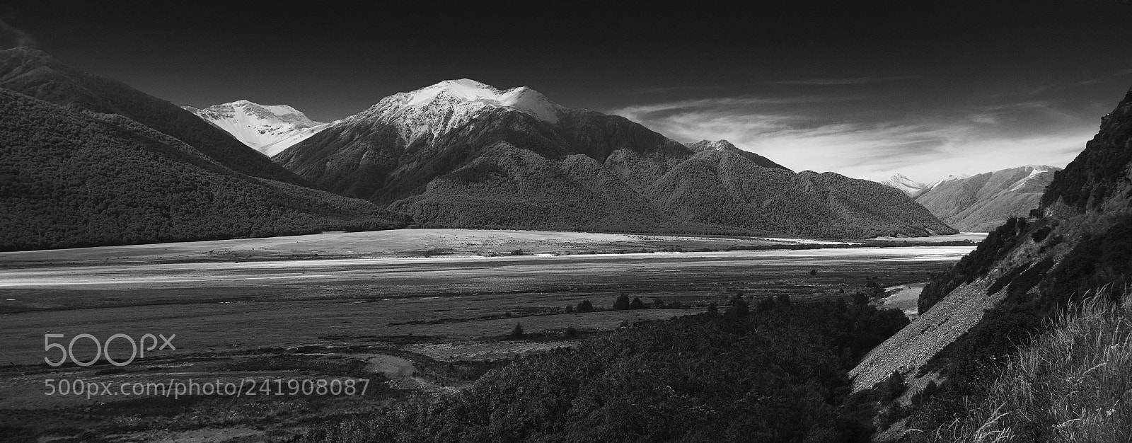 Nikon D200 sample photo. Taramakau river monochrome photography