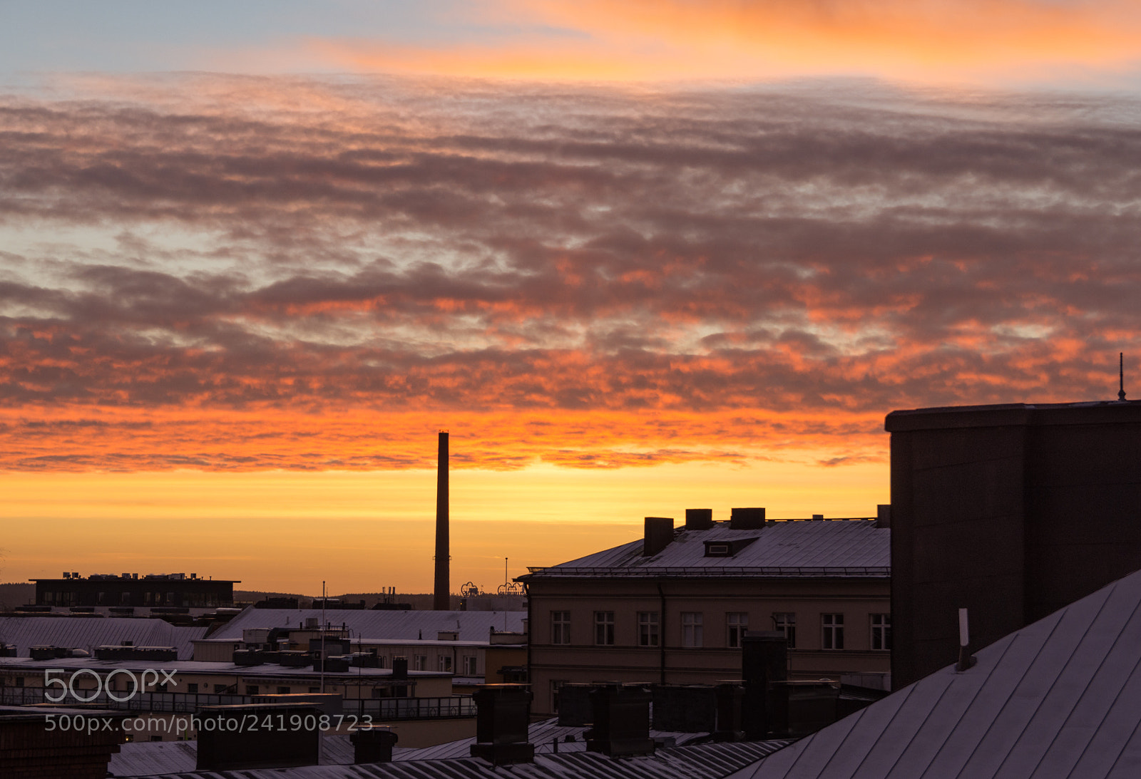Nikon D7200 sample photo. Tampere cityscape at sundown photography