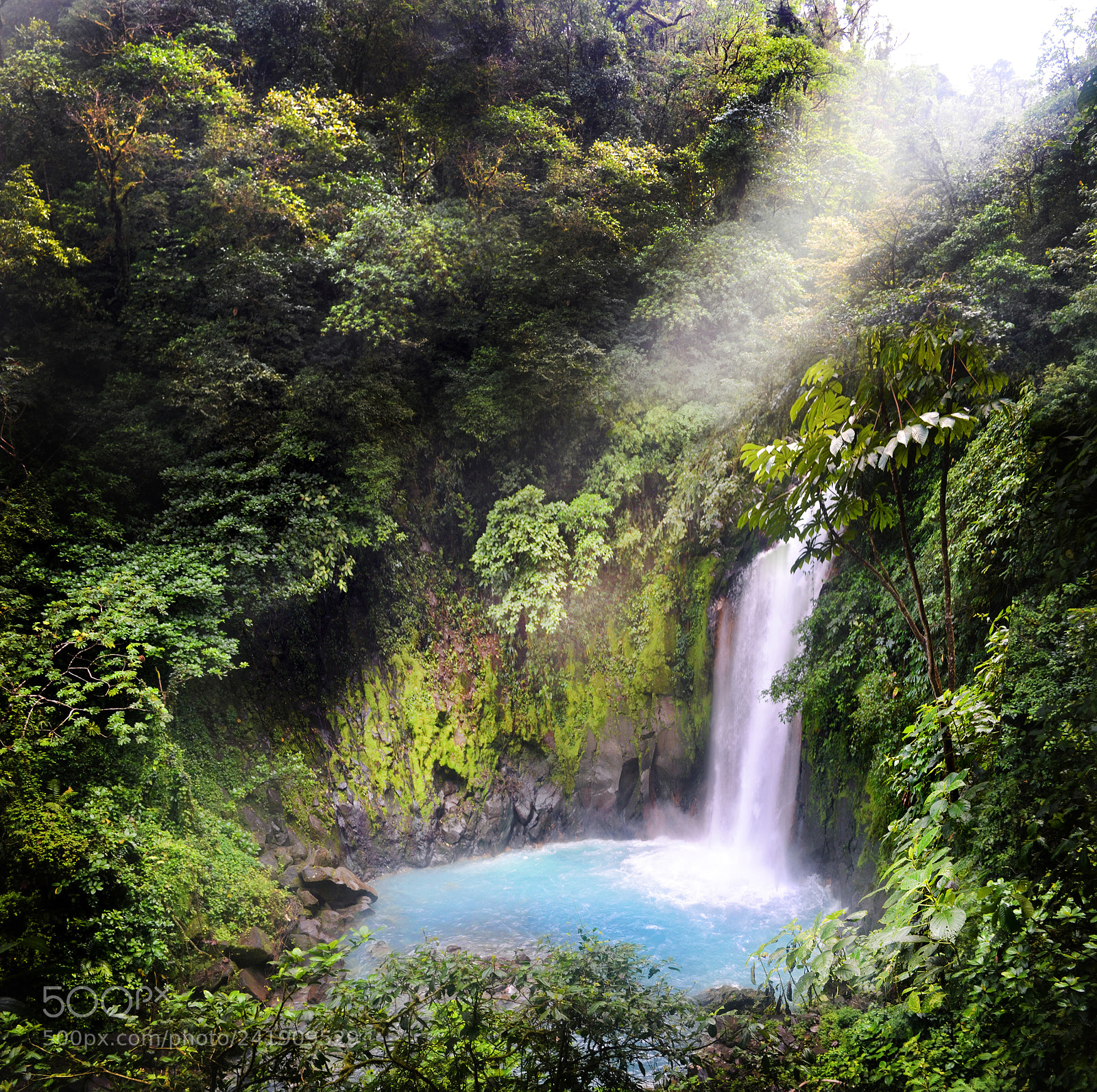 Nikon D3100 sample photo. Rio celeste waterfall photography
