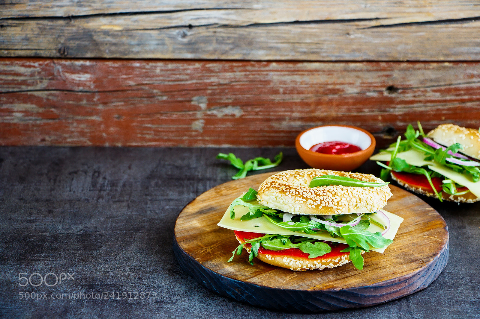 Canon EOS 700D (EOS Rebel T5i / EOS Kiss X7i) sample photo. Healthy bagel sandwich photography