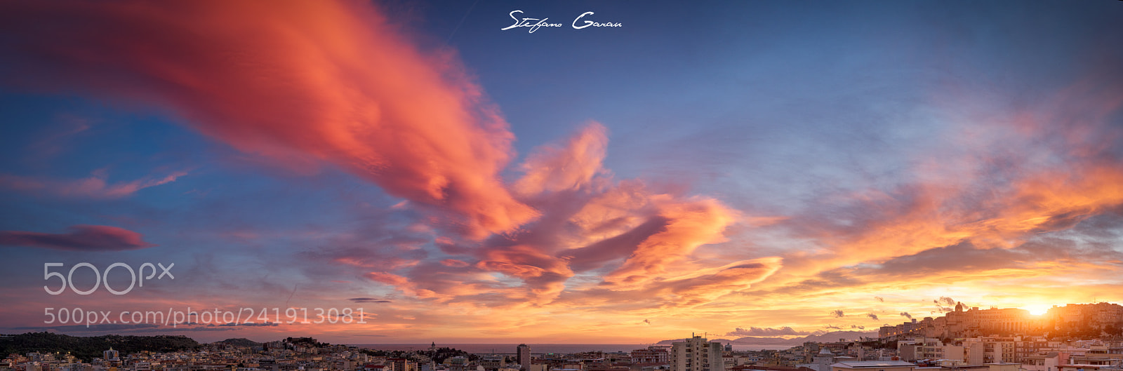 Nikon D810 sample photo. My last 2017 cagliari sunset photography