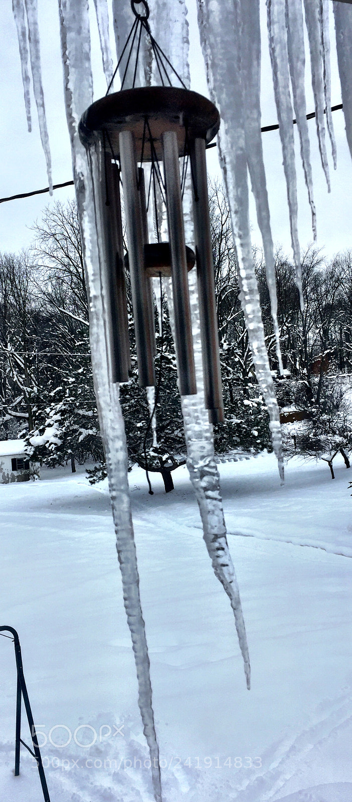 Apple iPhone 6 Plus sample photo. Chimes in ice photography
