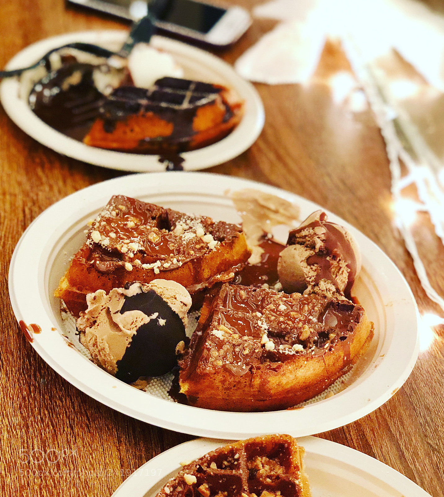 Apple iPhone X sample photo. Waffles like hashtags photography
