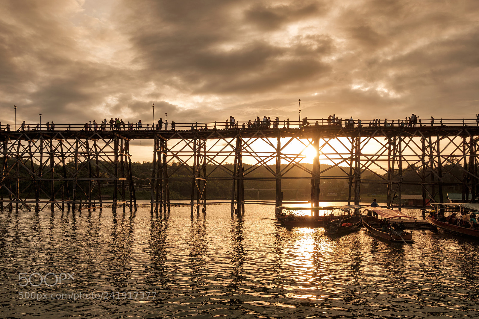 Fujifilm X-T2 sample photo. Sangkhlaburi at sunset photography