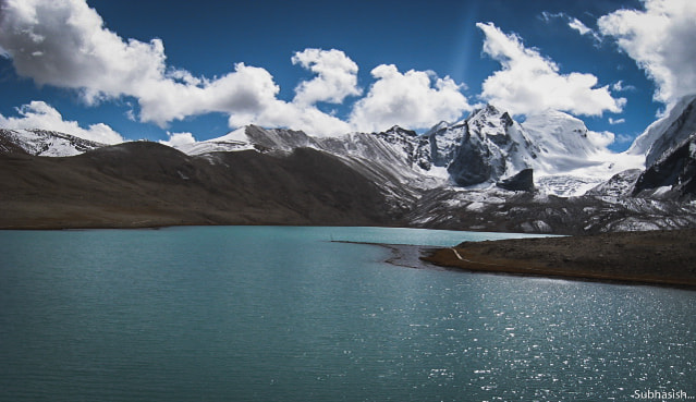 Canon POWERSHOT A550 sample photo. Gurudongmar lake photography