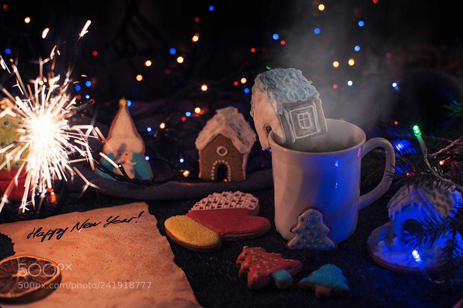 Nikon D810 sample photo. Christmas cookies and cup photography