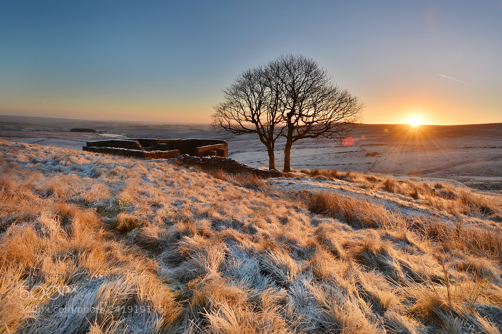 Nikon D4 sample photo. Sunrise at top withens photography