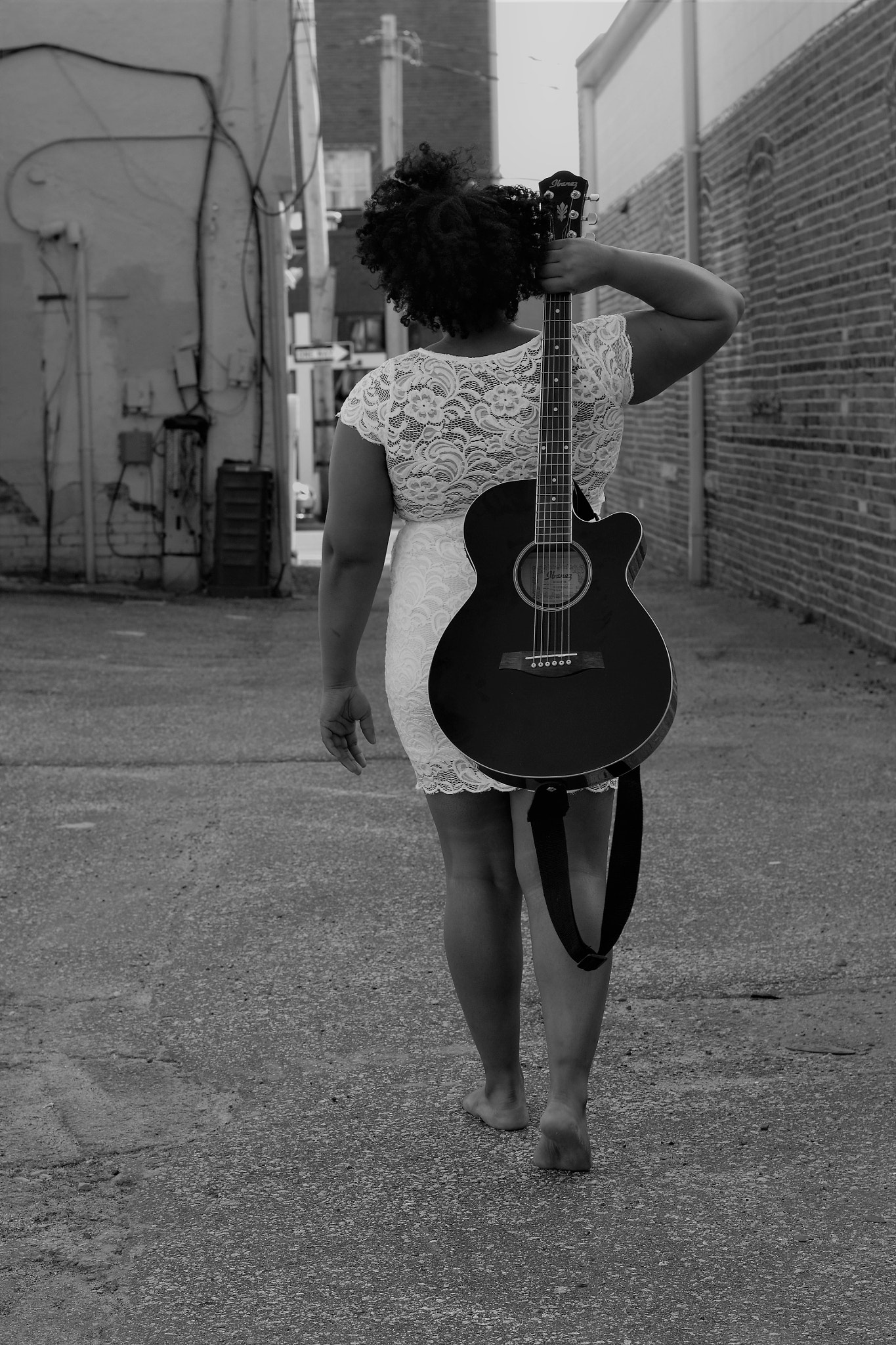 Nikon D3100 + Nikon AF-S Nikkor 50mm F1.8G sample photo. Guitar lover photography