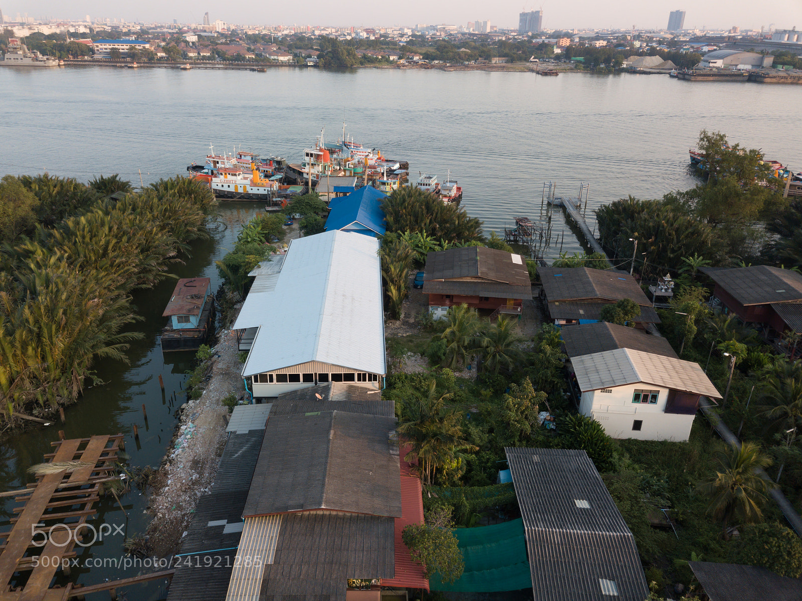 DJI FC220 sample photo. Boat, river photography