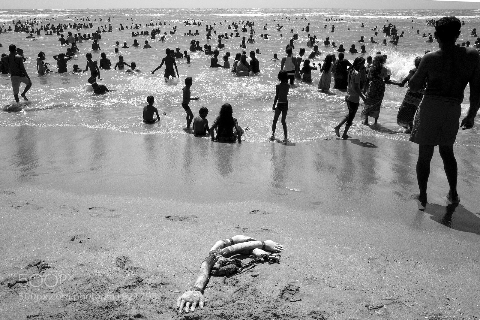 Ricoh GR II sample photo. Kulasai beach during dhasara photography