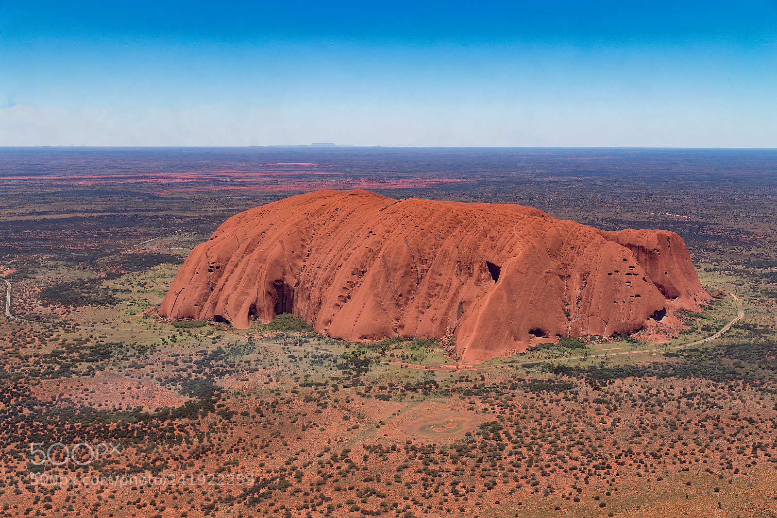 Canon EOS-1D X Mark II sample photo. Uluru from above photography