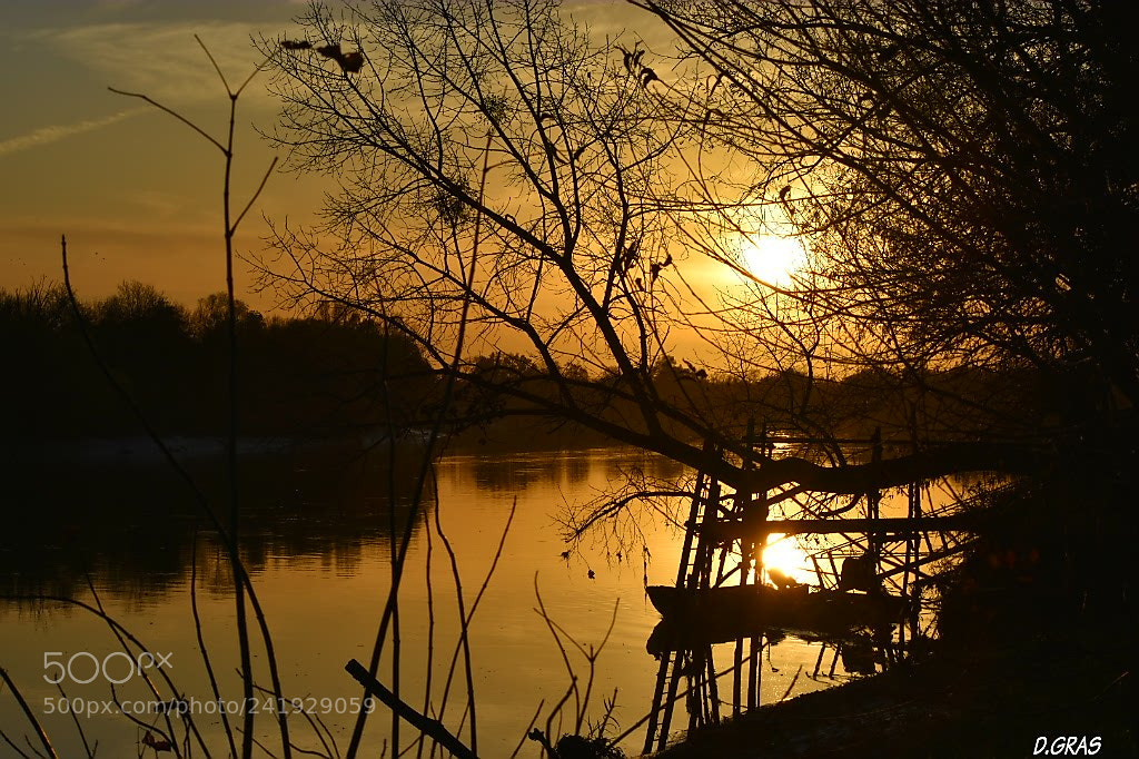 Nikon D3400 sample photo. Sunset over the dordogne photography
