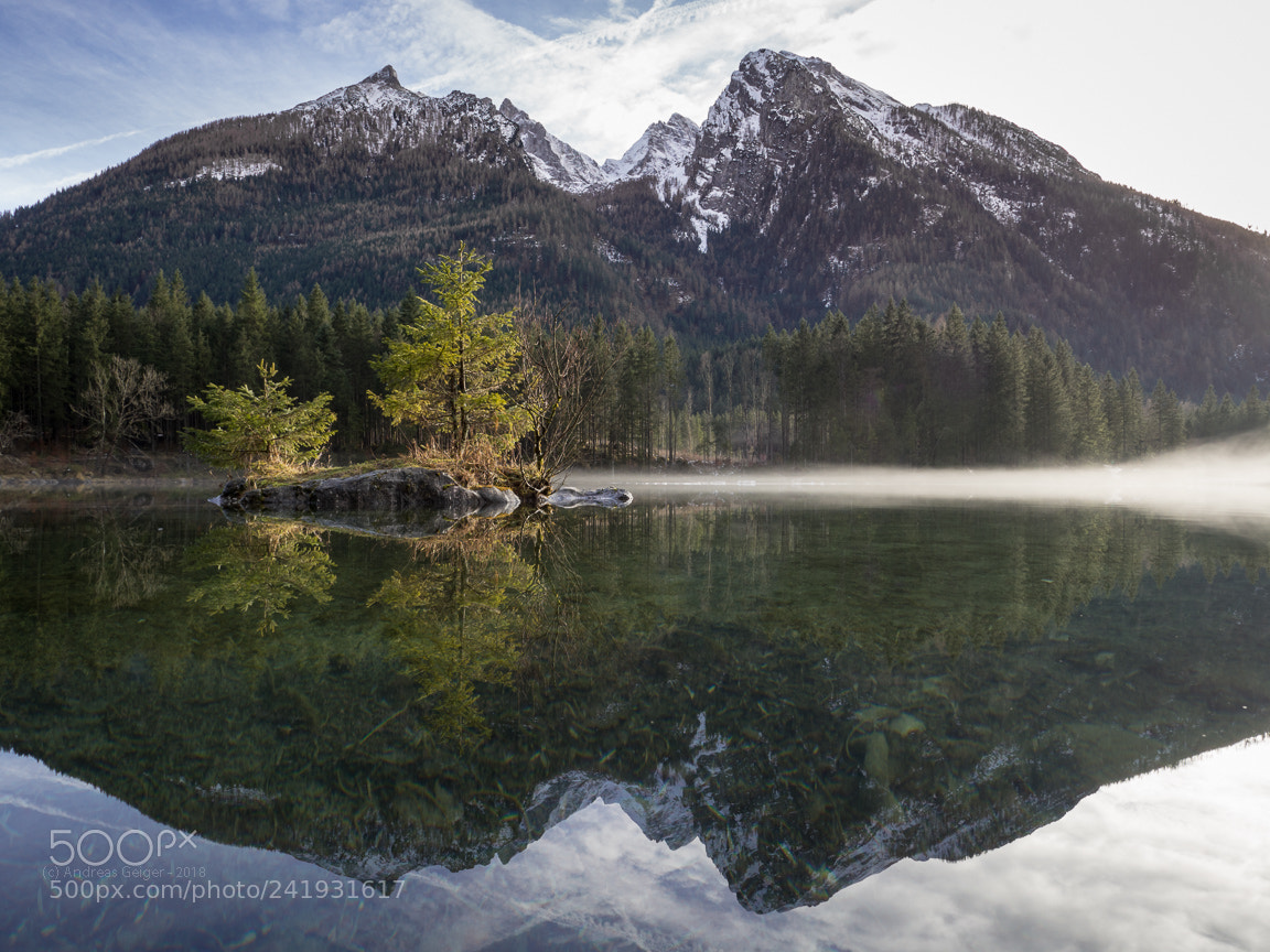 Olympus OM-D E-M10 II sample photo. Hintersee and hochkalter photography