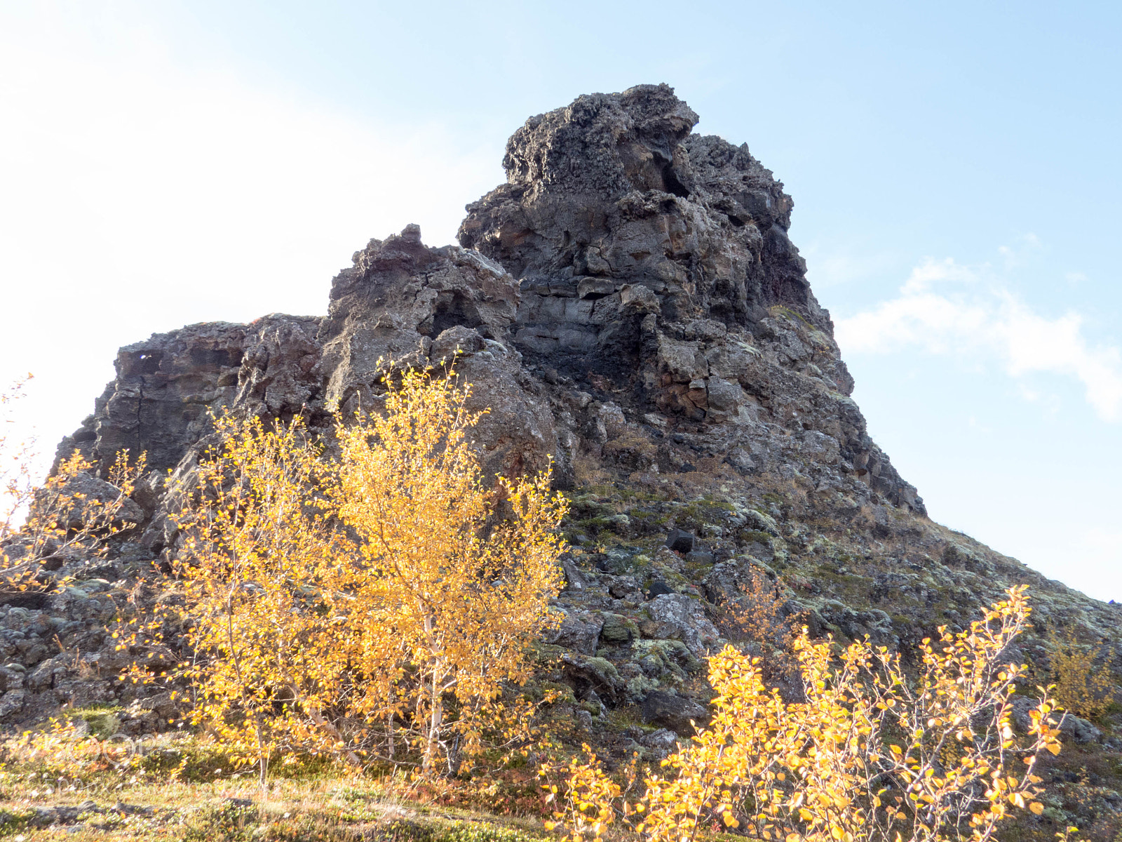 Canon PowerShot SX50 HS sample photo. Tuffstone formation in dimmuborgir photography