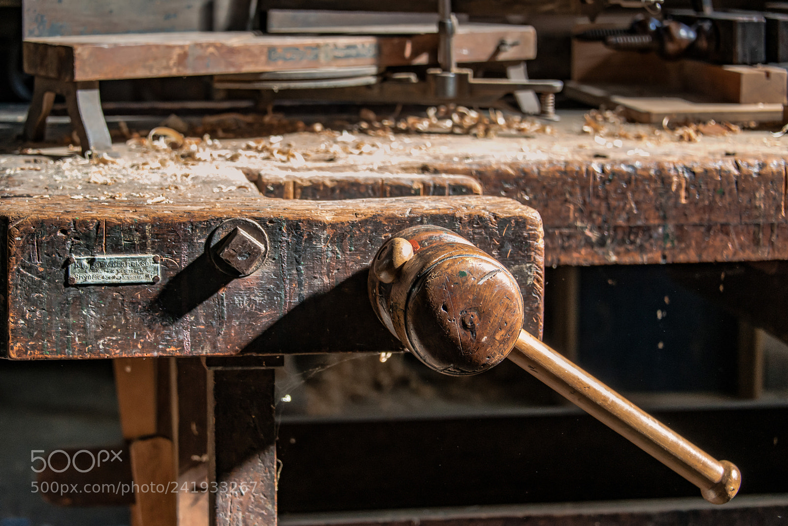 Nikon D800 sample photo. Old workbench photography