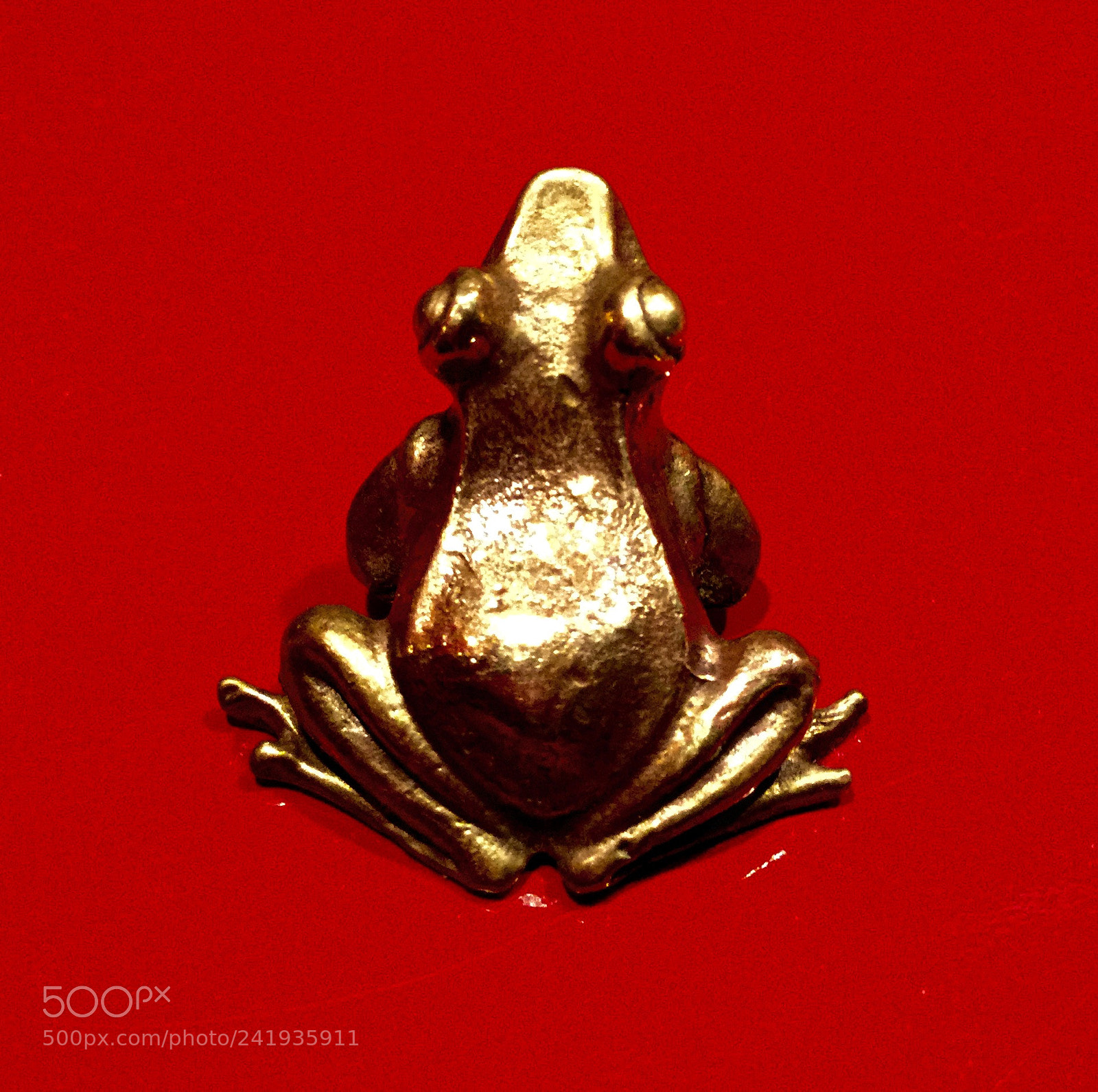Apple iPad Air 2 sample photo. Tiny brass frog from photography