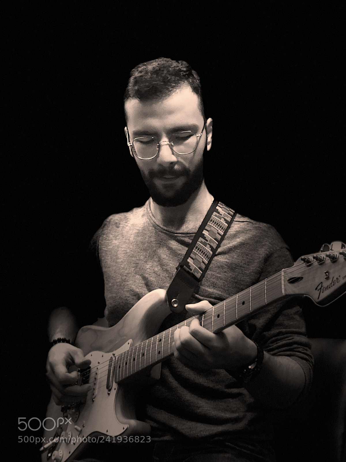Apple iPhone X sample photo. Guitarist man photography