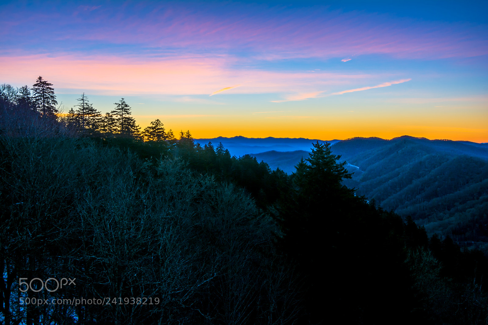 Nikon D7100 sample photo. Smoky mountain sunrise photography