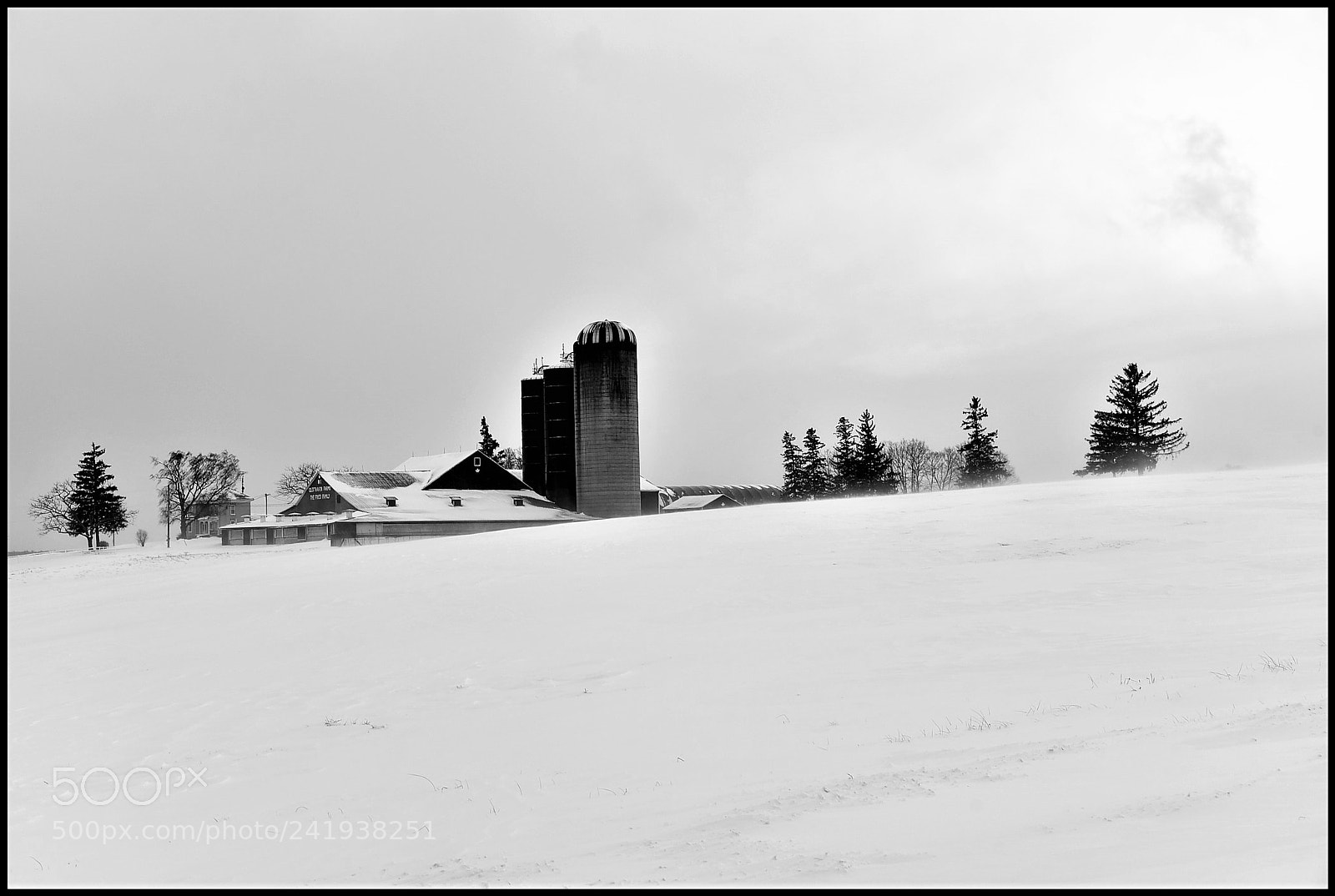 Nikon AF-S Nikkor 24-120mm F4G ED VR sample photo. A farm in winter photography
