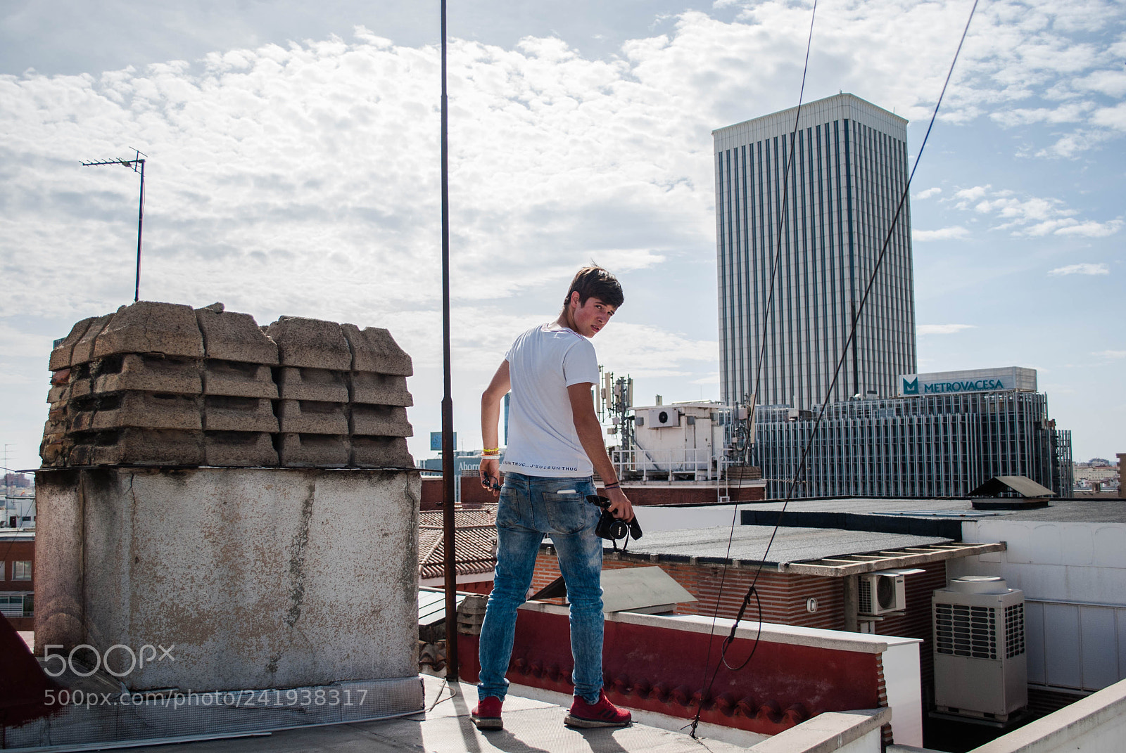 Nikon D60 sample photo. Rooftop photography
