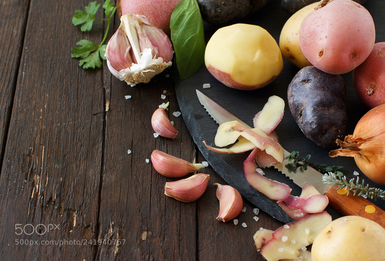 Canon EOS 650D (EOS Rebel T4i / EOS Kiss X6i) sample photo. Raw potatoes and vegetables photography