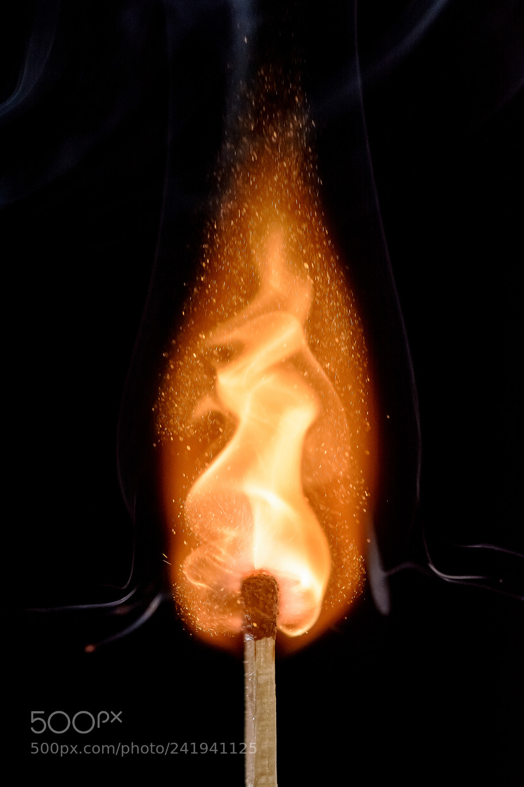 Nikon D7100 sample photo. Matchstick on fire photography