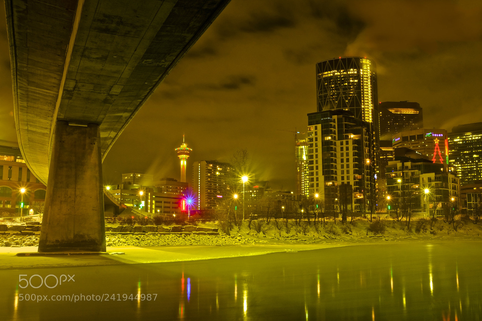 Fujifilm X-T2 sample photo. Calgary night photography