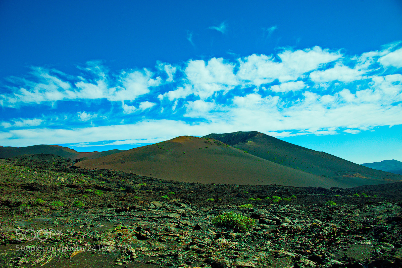 Nikon D800 sample photo. Colorful volcano in lanzarote photography