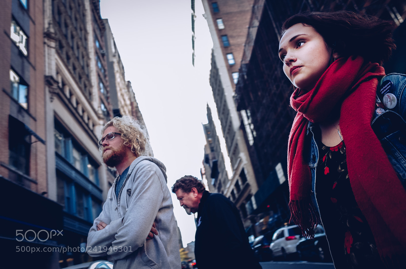 Ricoh GR II sample photo. Red scarf photography
