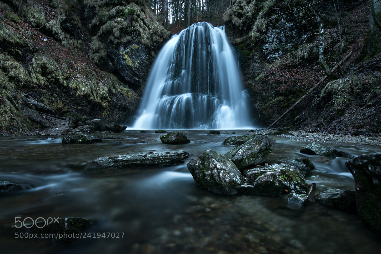 Nikon D850 sample photo. Waterfall in the bavarian photography