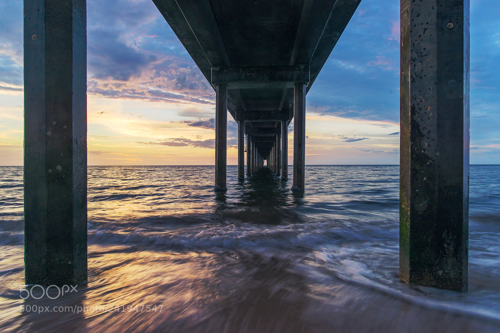 Nikon D800 sample photo. Brighton jetty sunset photography