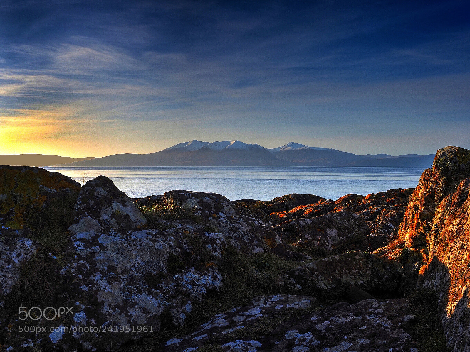 Olympus OM-D E-M1 Mark II sample photo. Winter light over arran photography