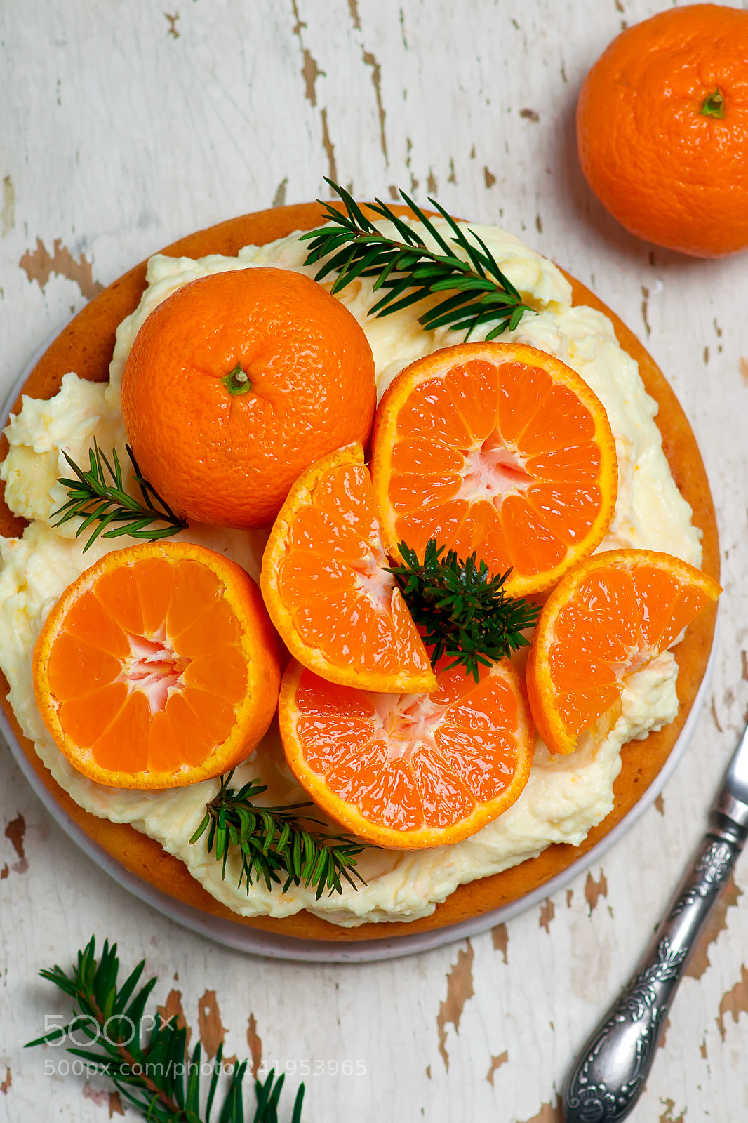 Nikon D3100 sample photo. Fresh tangerine cake with photography