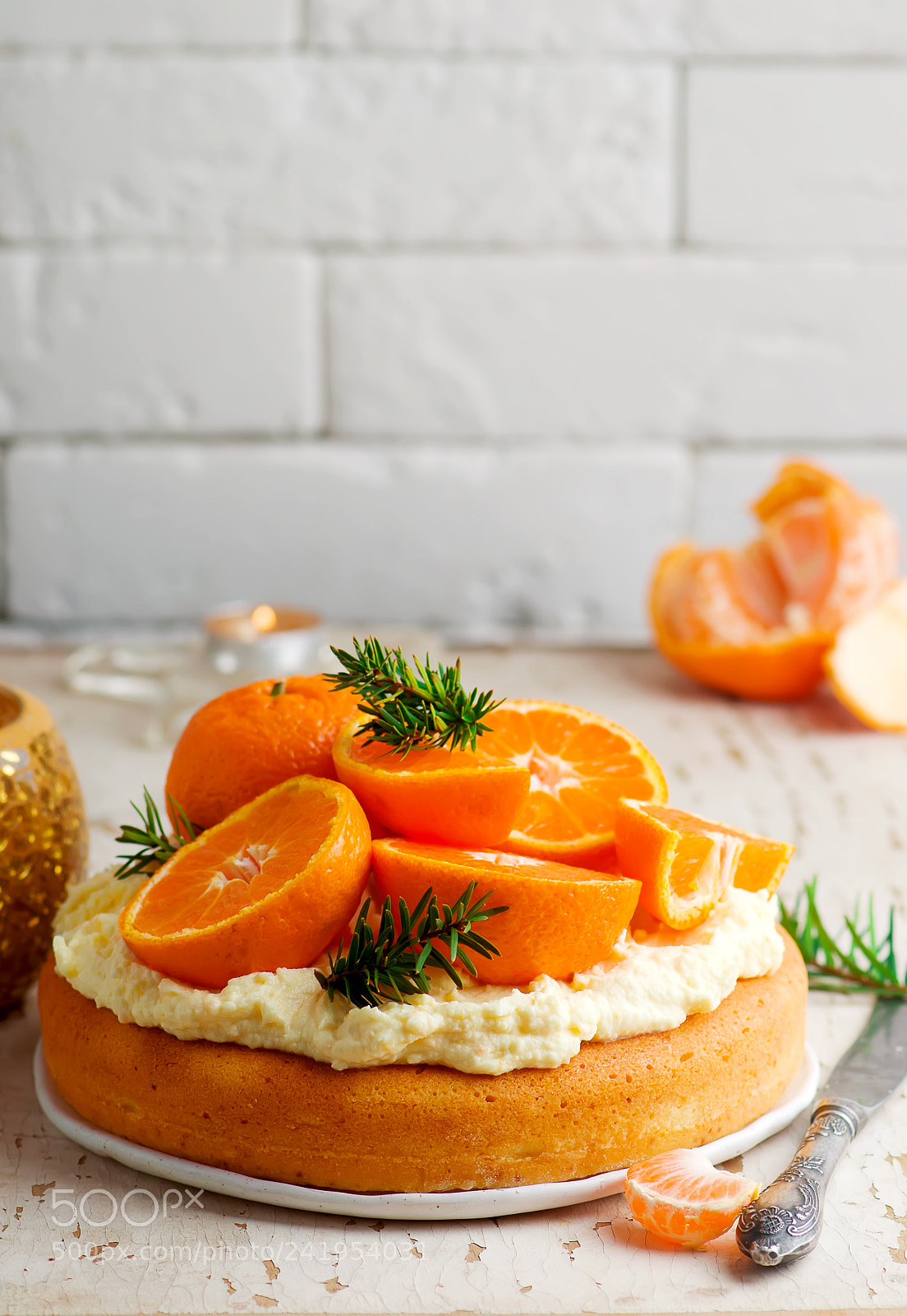 Nikon D3100 sample photo. Fresh tangerine cake with photography